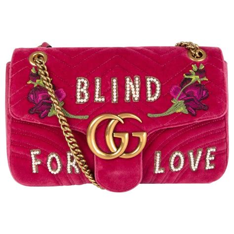 gucci blind for love wallet pink